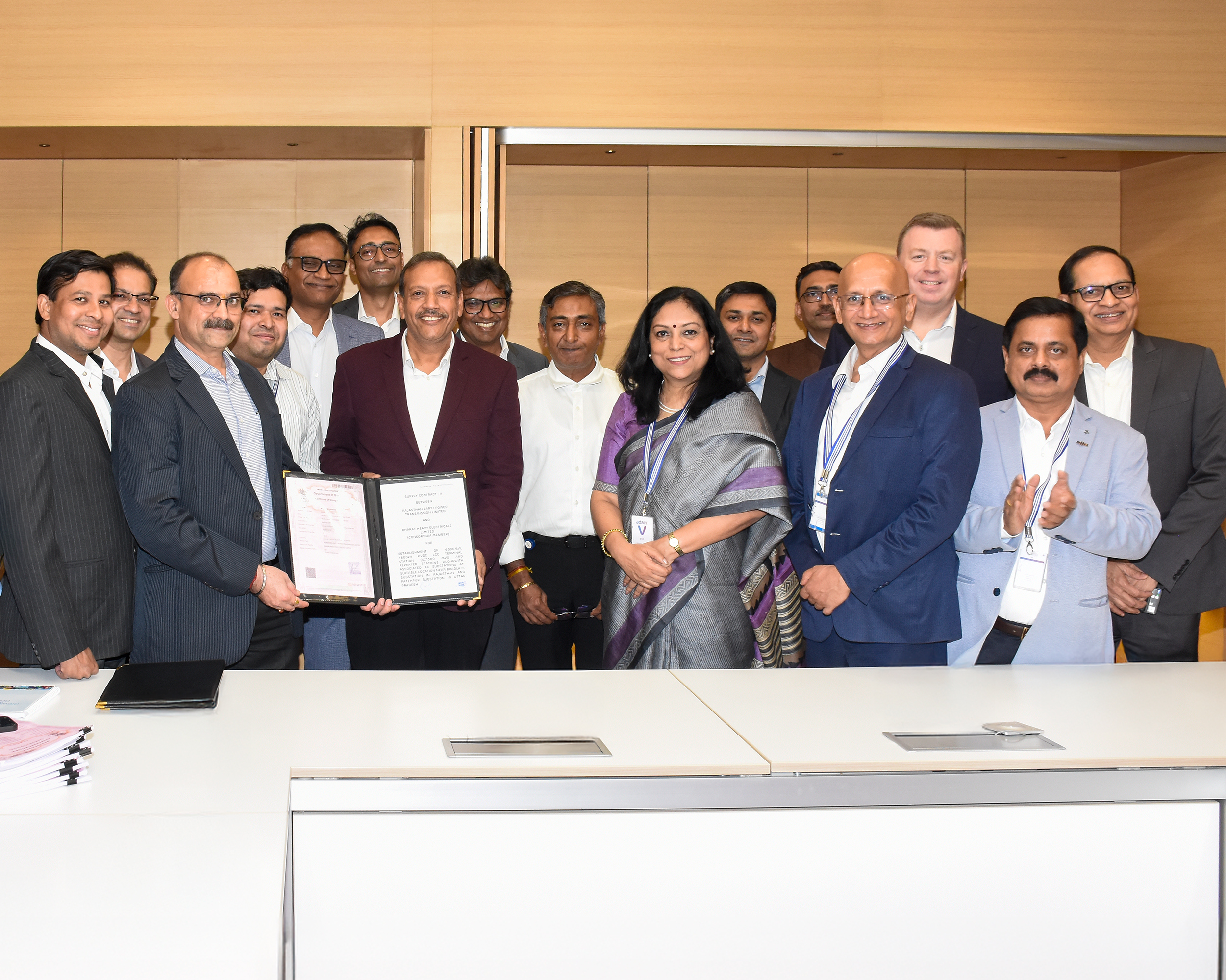 BHEL signs contract for ± 800 kV, 6000 MW Bhadla-Fatehpur LCC HVDCTerminal Station along with AC Transmission at Bhadla and Fatehpur